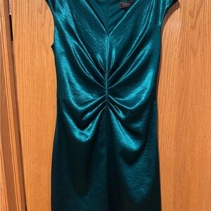 dressbarn Shimmering Teal Mini Dress